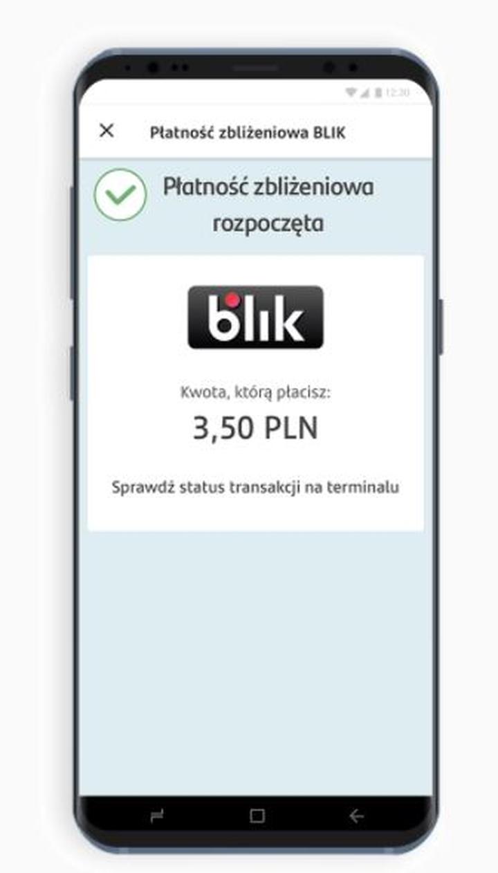 Odbiór przelewu BLIK na telefon