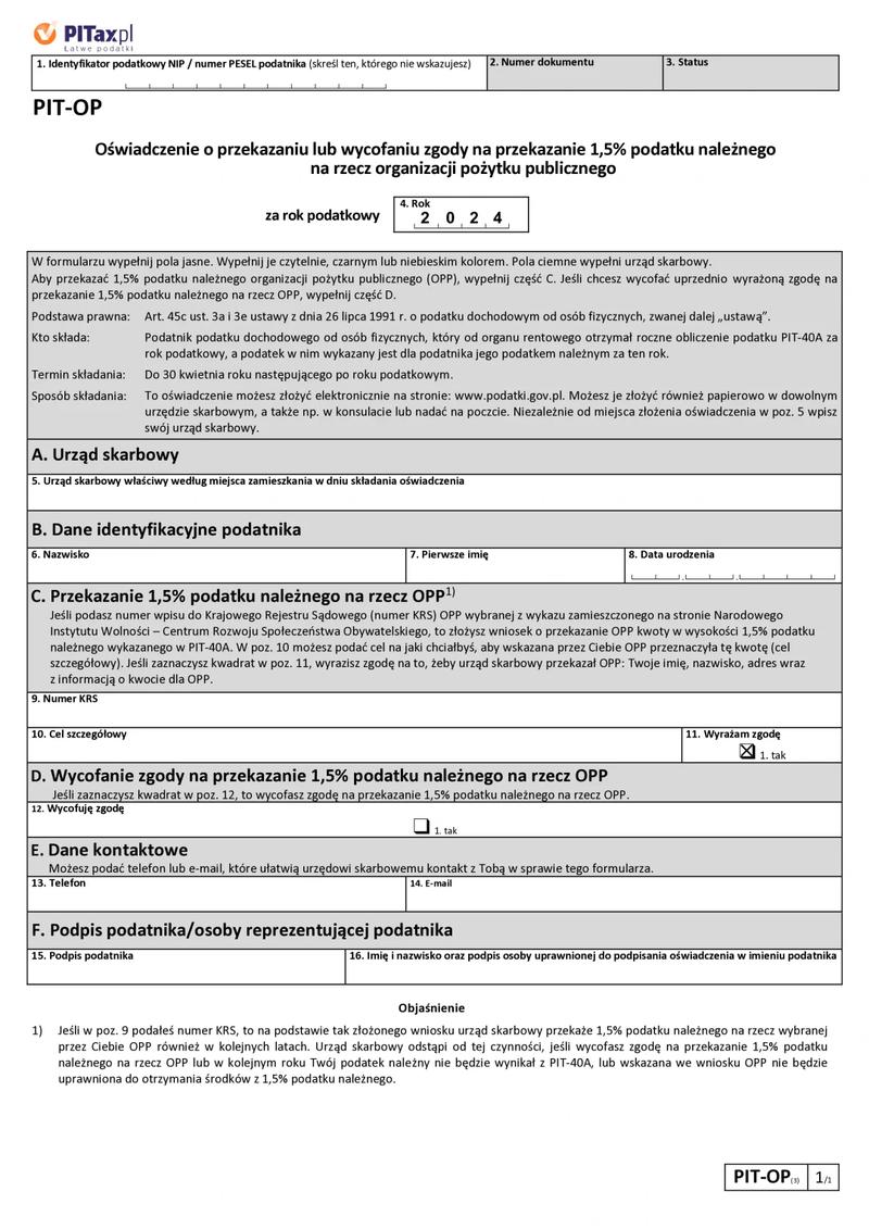 Terminy składania deklaracji PIT