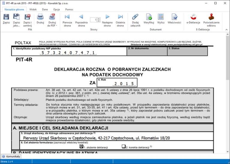 Jak łatwo i szybko wypełnić PIT 4R dla umowy zlecenie – sprawdź wzór!