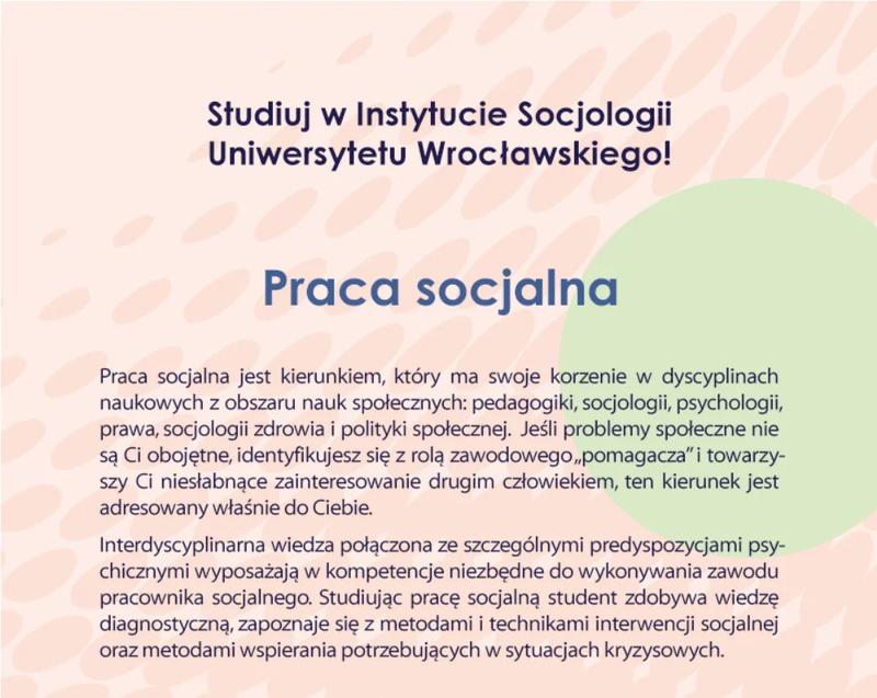 Praca socjalna – zawód, który wzmacnia i inspiruje do działania