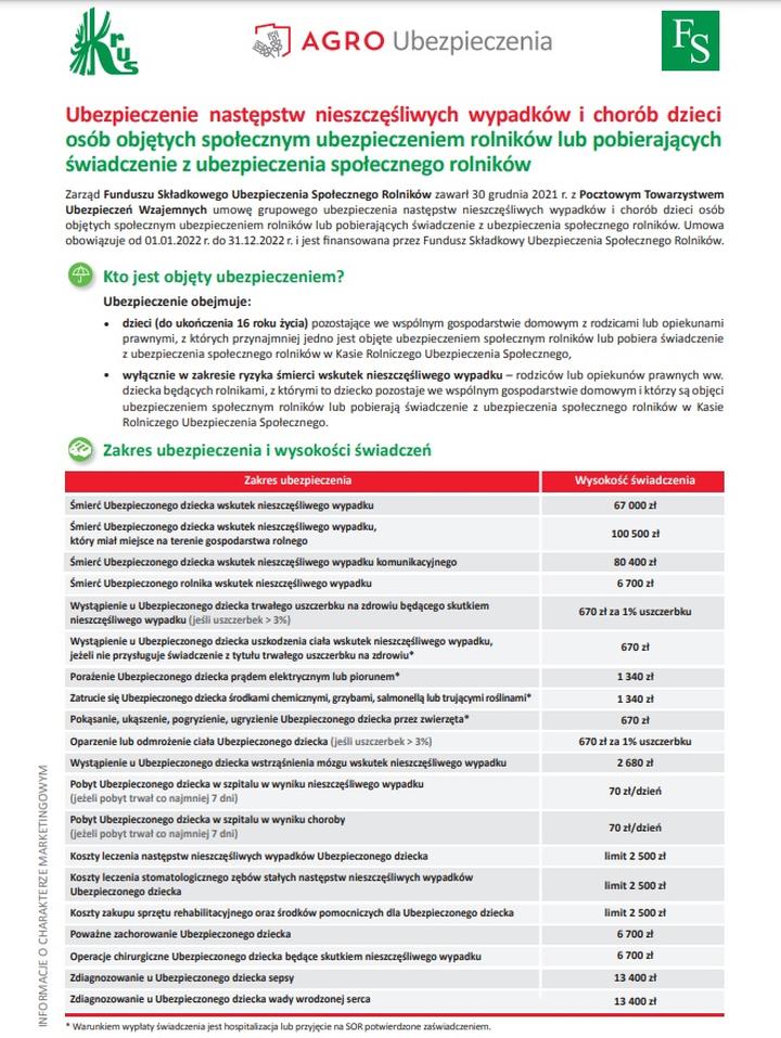 Składka zdrowotna KRUS